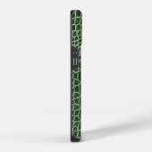 Green Faux Crocodile iPhone Hoesje (Rechterkant)