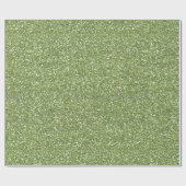 Green Faux Glitter Cadeaupapier (Vlak)