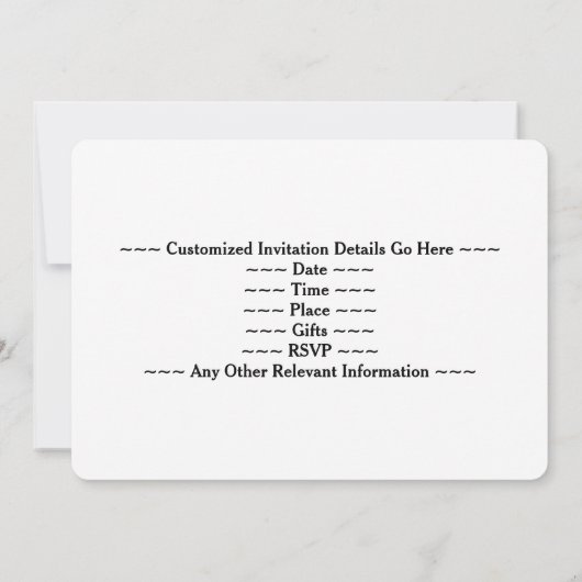 Green, Faux Gold 17th Birthday Party + aangepaste Kaart (Achterkant)