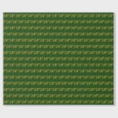 Green, Faux Gold 24th (24ste) event Cadeaupapier (Vlak)