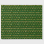Green, Faux Gold 27th (27th) Event Cadeaupapier (Vlak)
