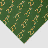 Green, Faux Gold 27th (27th) Event Tissuepapier (Detail)