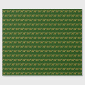 Green, Faux Gold 36th (Zesendertig) event Cadeaupapier (Vlak)