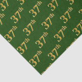 Green, Faux Gold 37th (Dertig-7e) Event Tissuepapier (Detail)