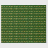 Green, Faux Gold 43e (43e) gebeurtenis Cadeaupapier (Vlak)