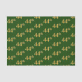 Green, Faux Gold 44th (44e) event Tissuepapier (Voorkant)