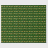 Green, Faux Gold 46th (46th) Event Cadeaupapier (Vlak)