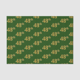 Green, Faux Gold 48th (achtenveertig) event Tissuepapier