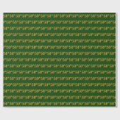 Green, Faux Gold 50th (50ste) event Cadeaupapier (Vlak)