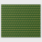 Green, Faux Gold 58th (58ste) event Cadeaupapier (Vlak)