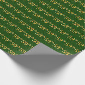 Green, Faux Gold 59th (59th) Event Cadeaupapier (Hoek)