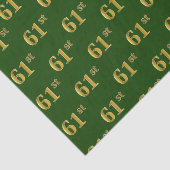 Green, Faux Gold 61st (61ste) gebeurtenis Tissuepapier (Detail)