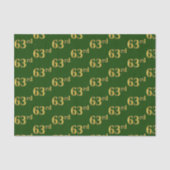 Green, Faux Gold 63e (63e) gebeurtenis Tissuepapier (Voorkant)