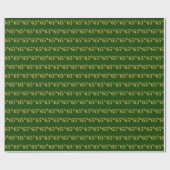 Green, Faux Gold 65th (65th) Event Cadeaupapier (Vlak)