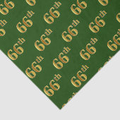 Green, Faux Gold 66th (66th) Event Tissuepapier (Detail)