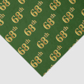 Green, Faux Gold 68th (68ste) event Tissuepapier (Detail)