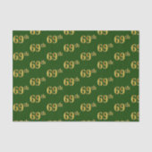 Green, Faux Gold 69th (69th) Event Tissuepapier (Voorkant)