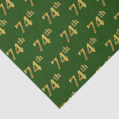 Green, Faux Gold 74th (74e) event Tissuepapier (Detail)