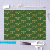 Green, Faux Gold 75th (75e) event Tissuepapier (Craft)