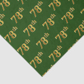Green, Faux Gold 78th (achtenzeventig) event Tissuepapier (Detail)
