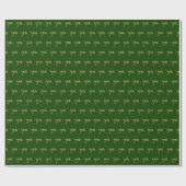 Green, Faux Gold 7th (7e) Event Cadeaupapier (Vlak)