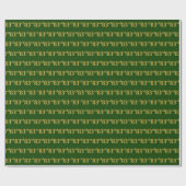 Green, Faux Gold 83rd (80-derde) event Cadeaupapier (Vlak)