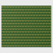 Green, Faux Gold 84th (84ste) event Cadeaupapier (Vlak)