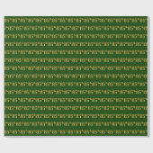Green, Faux Gold 85th (85th) Event Cadeaupapier (Vlak)