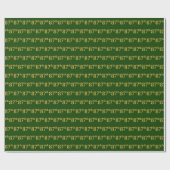 Green, Faux Gold 87th (87th) Event Cadeaupapier (Vlak)