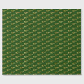 Green, Faux Gold 97th (97th) Event Cadeaupapier (Vlak)