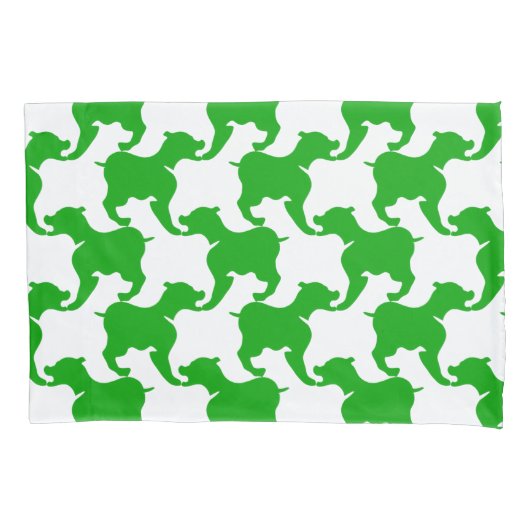Green Faux Houndstooth Kies een Kussensloop voor k (Voorkant)