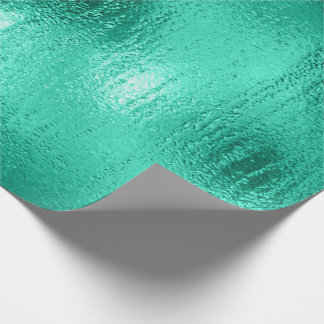 Green Faux Metallic Kerstmis Holiday Cadeaupapier