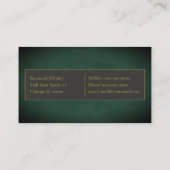 Green Faux Visitekaartje (Achterkant)