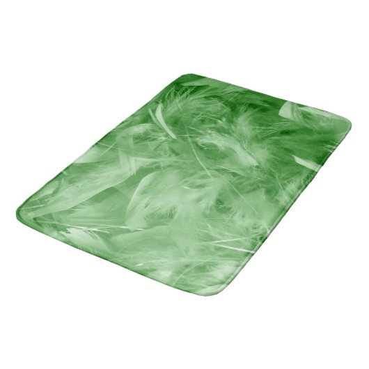 Green Feathers Badmat (Gekanteld)