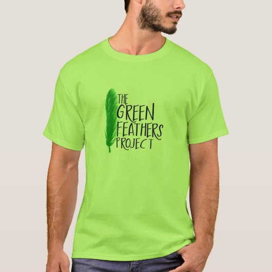 Green Feathers Project T-Shirt (gekleurd) (Voorkant)