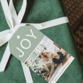 Green Feestdagen Gift kerstfoto Cadeaulabel