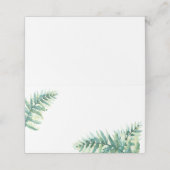 Green Fern Blank Wedding Place Cards Plaatskaartje (Buitenkant ongevouwen)
