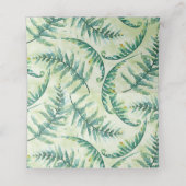 Green Fern Blank Wedding Place Cards Plaatskaartje (Binnenkant ongevouwen)