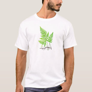 Green Fern Botanical Art Illustratie T-shirt