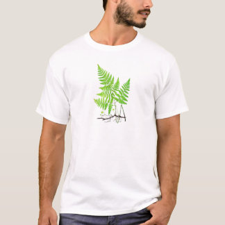 Green Fern Botanical Art Illustratie T-shirt