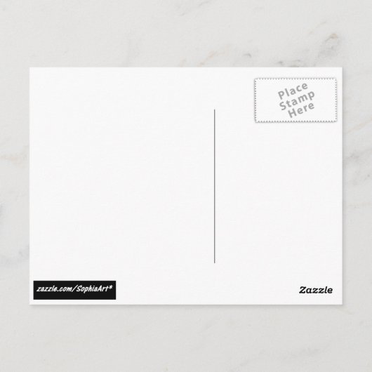 Green Fern Briefkaart (Achterkant)