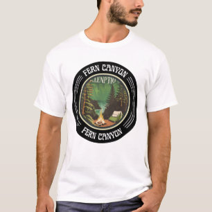 Green Fern Canyon Klimmen Wandelen op het weelderi T-shirt