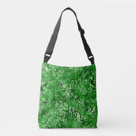 Green Fern Cross-body Canvas tas