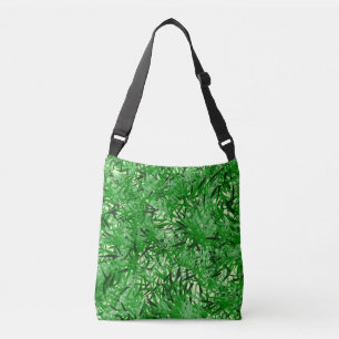Green Fern Cross-body Canvas tas