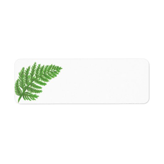 Green Fern Etiket (Voorkant)