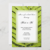 Green Fern Frond Bridal Shower Kaart (Voorkant)