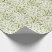 Green Fern Leaf Natural Pattern All Occasion Cadeaupapier (Hoek)