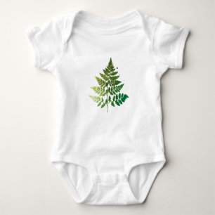 Green Fern Leaf Romper