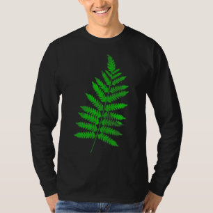 Green Fern leaves I love nature garden gardening b T-shirt