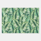Green Fern Leaves Inpakpapier Vel (Voorkant 2)
